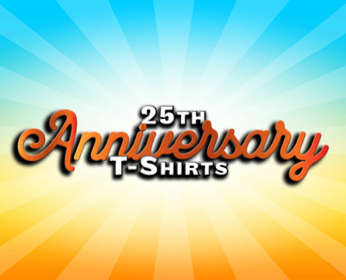 PD 25th Anniversary t-shirts